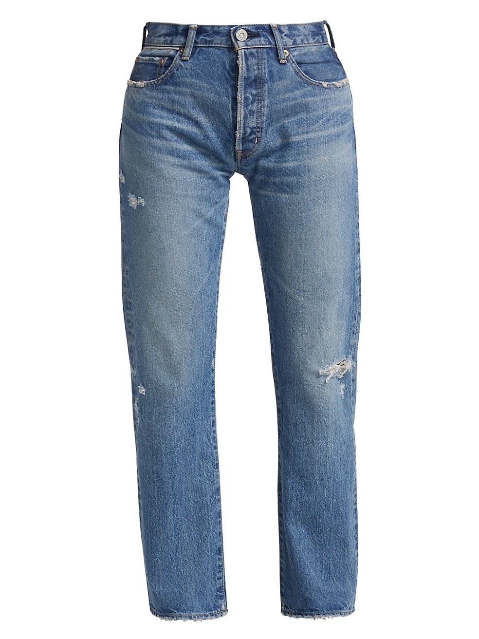 Loews High-Rise Straight-Leg Jeans | Saks Fifth Avenue