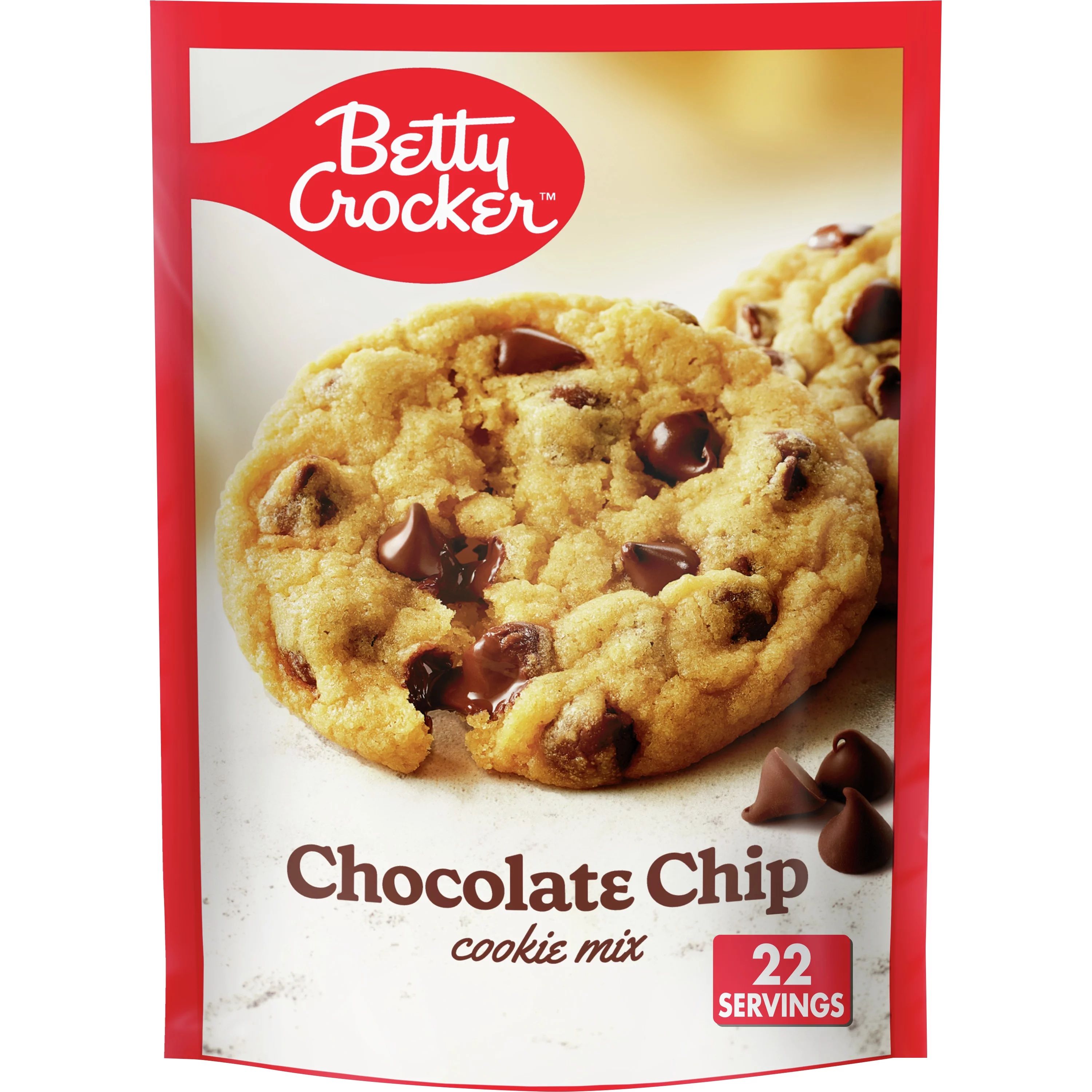 Betty Crocker Chocolate Chip Cookies, Cookie Baking Mix, 17.5 oz | Walmart (US)