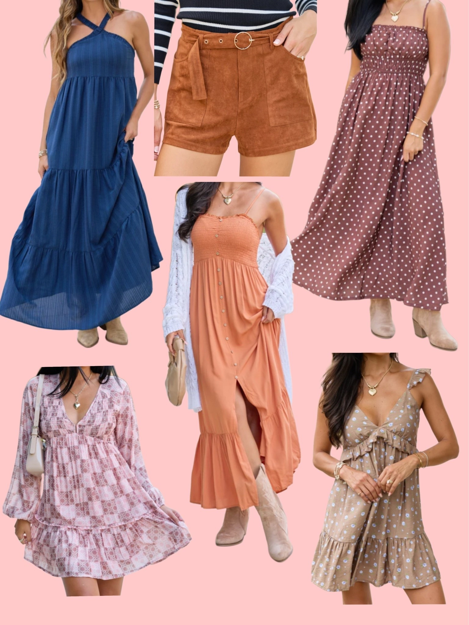 Loving these new arrivals! Shorts would look so cute paired with sweater and boots! Dresses are perfect for going into fall 🍂

#LTKootd #LTKSaleAlert #LTKSeasonal