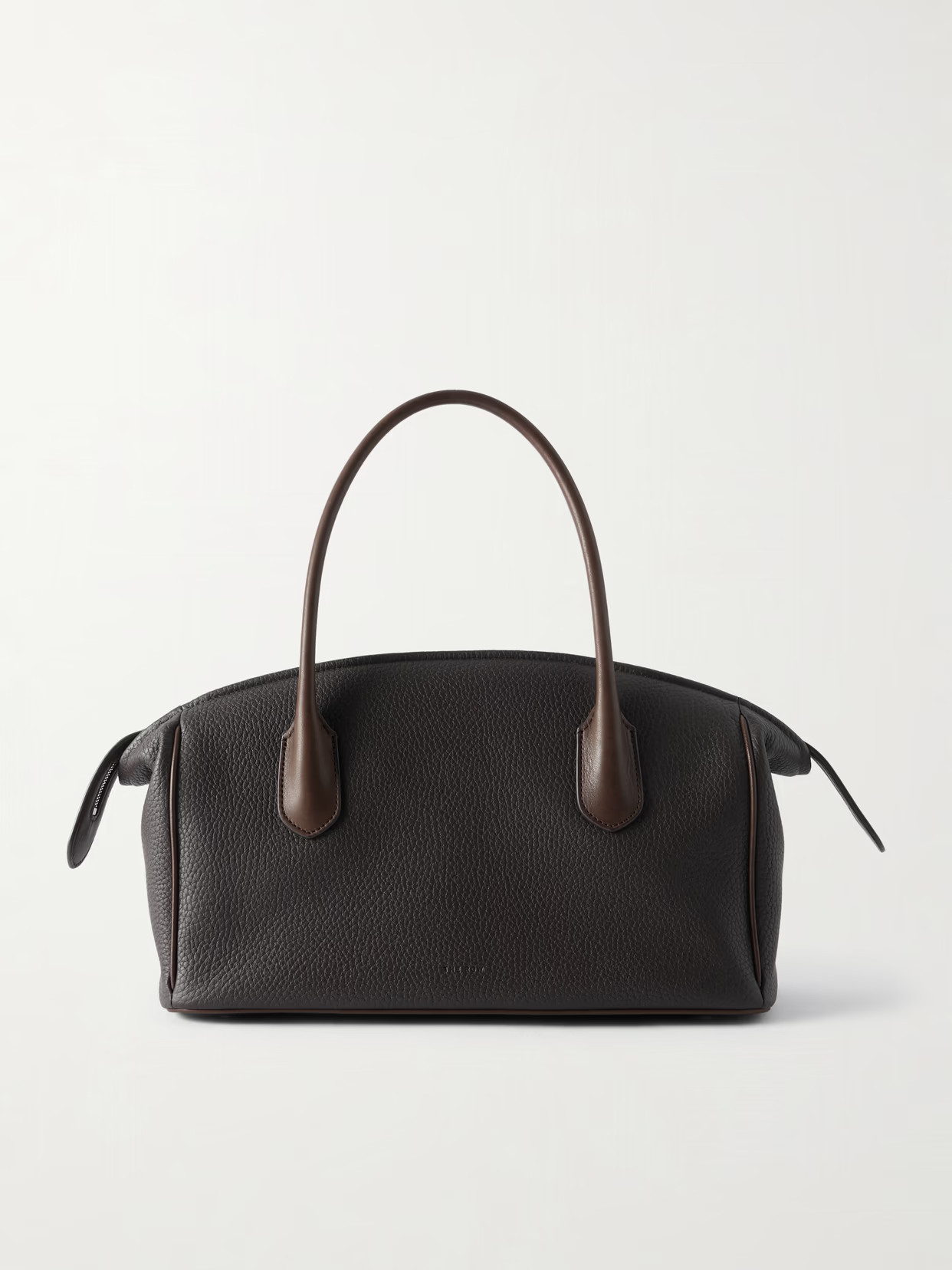 The Row - Ewa Textured-leather Shoulder Bag - Brown | NET-A-PORTER (US)