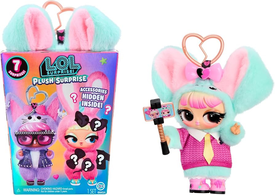 LOL Surprise Plush Surprise! Pup-Tart Plush Doll with Hidden Fashions, On-the-Go Play, 7 Total Su... | Amazon (US)