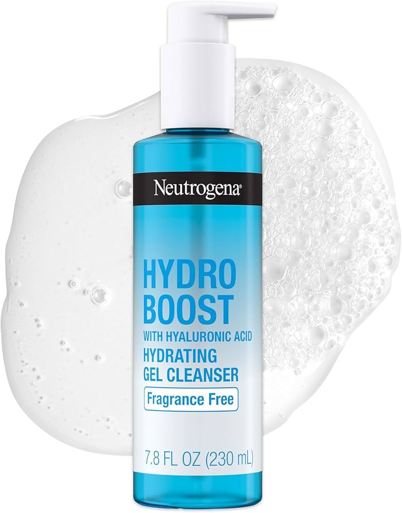 Neutrogena Hydro Boost Fragrance Free Hydrating Gel Facial Cleanser with Hyaluronic Acid, Daily F... | Amazon (US)