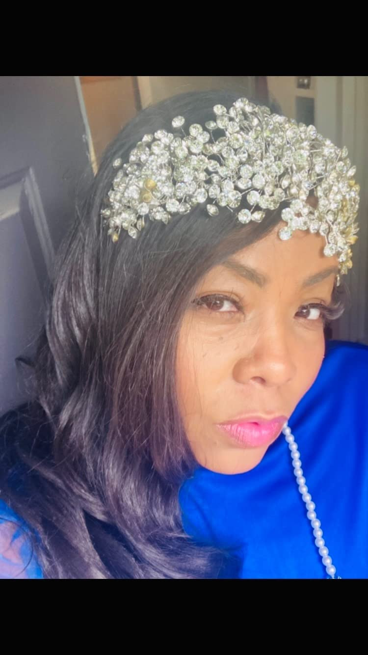 ULAPAN HP376 Silver Rhinestone Wedding Headpiece for Women Handmade Bridal Headband Hair Accessor... | Amazon (US)