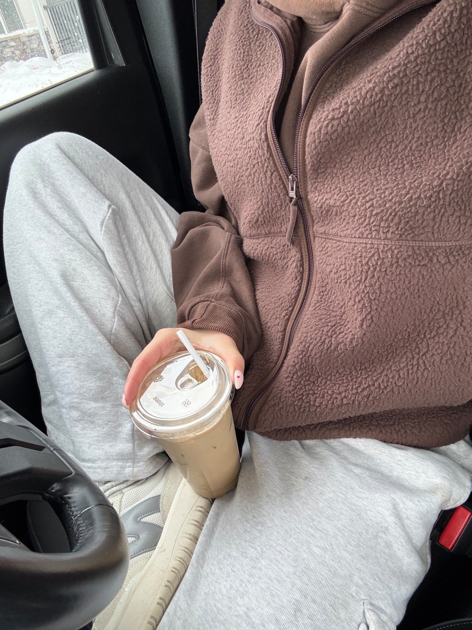 iced latte in hand always 