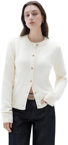 SUUKSESS Women Chunky Cashmere Cardigan Sweaters Trendy Fall Fashion Button Up Long Sleeve Knit O... | Amazon (US)