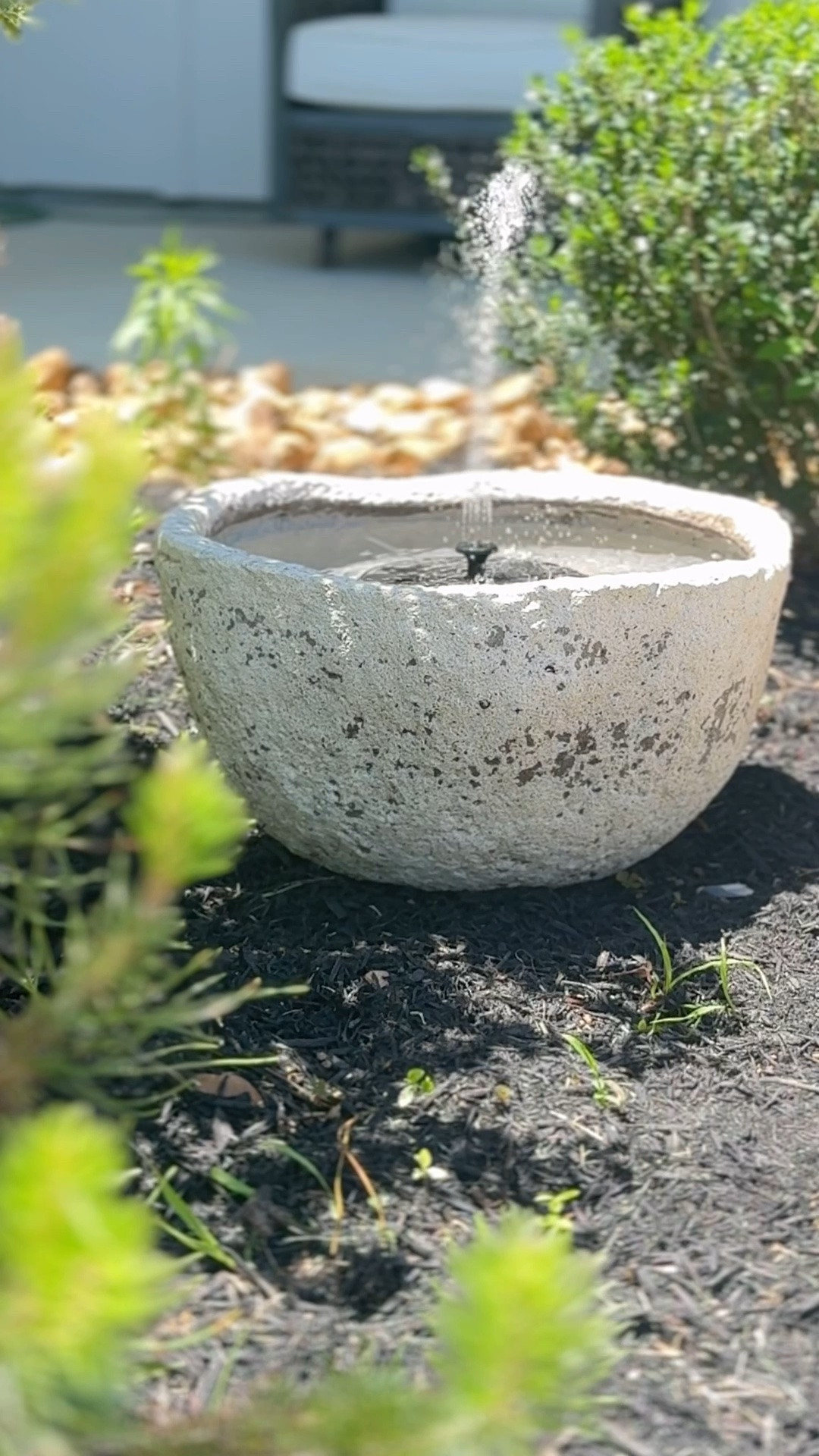 Affordable DIY fountain! My exact planter was a TJ Maxx find but linked a similar one!