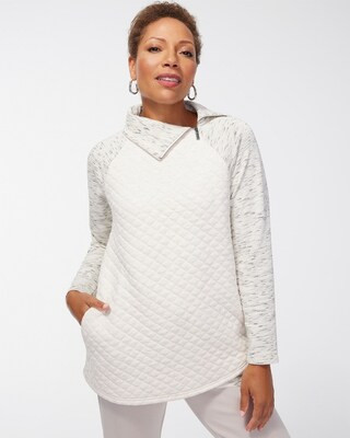 Zenergy Quilted Cross Hem Tunic | Chico's