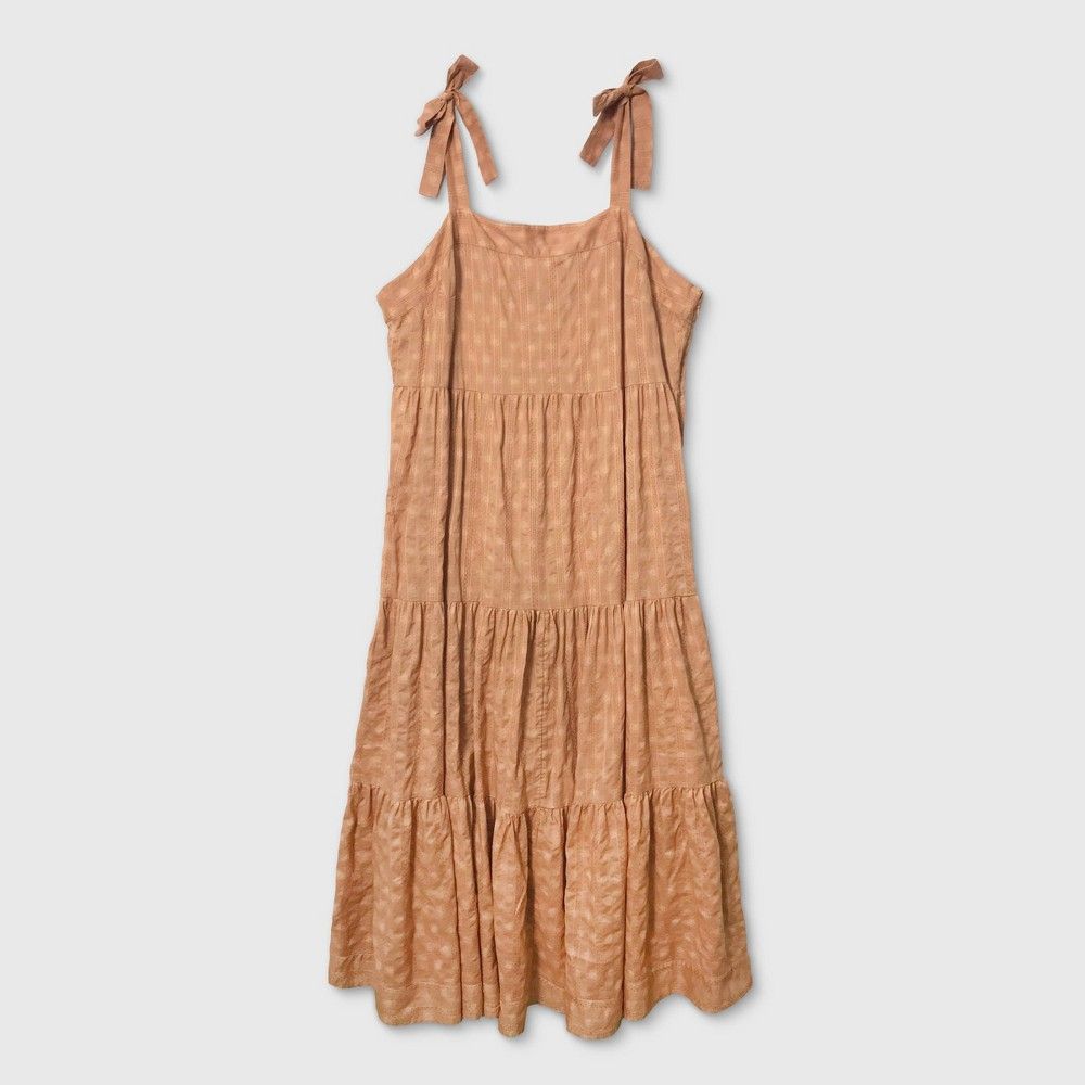Women's Plus Size Polka Dot Sleeveless Tiered Dress - Universal Thread™ | Target