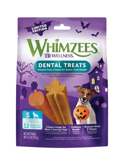 WHIMZEES Fall Small Grain-Free Dental Dog Treats, 12 count - Chewy.com | Chewy.com