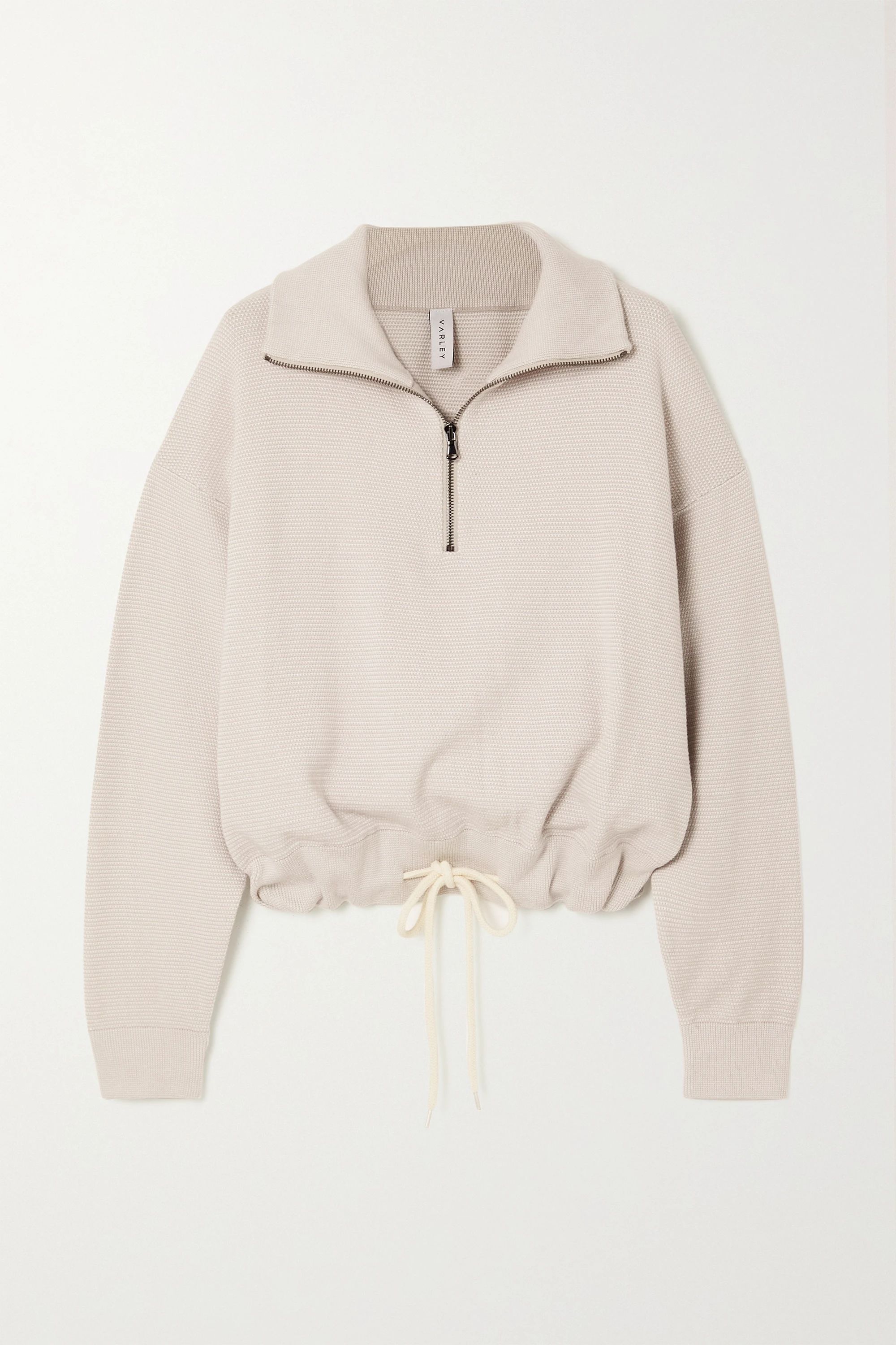 Silver Buckingham cotton sweatshirt | Varley | NET-A-PORTER | NET-A-PORTER (US)