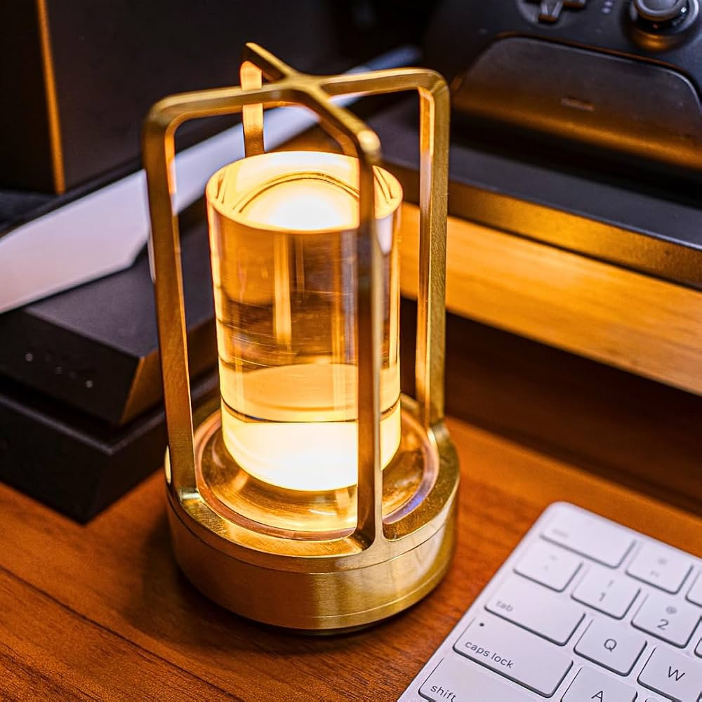 Crystal Table Lamp (Gold) | Amazon (US)