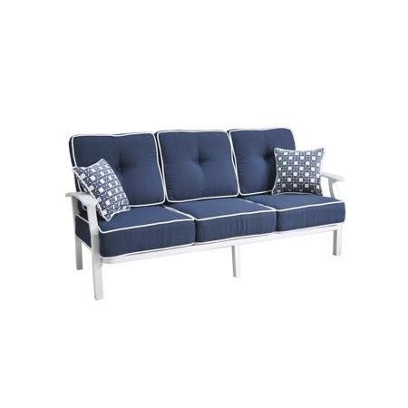 Better Homes and Gardens Carter Hills 4-Piece Patio Furniture Conversation Set, Blue | Walmart (US)