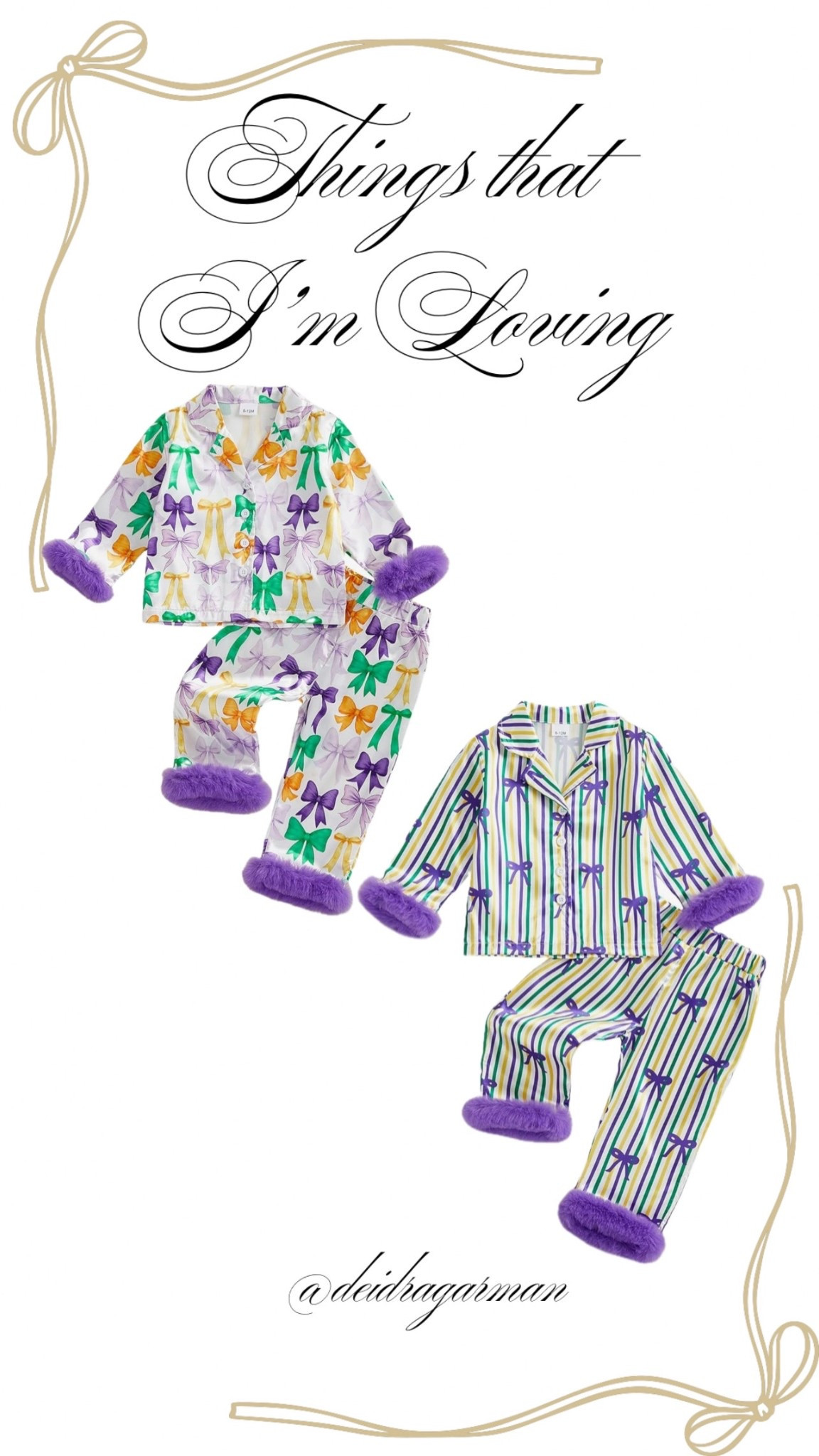 It’s the most wonderful time of the year if you’re from Louisiana 💜💚💛 Had to order these for Brooklyn!

Mardi Gras, Amazon finds, Louisiana, bows, pajamas 

#LTKmomlife #LTKKids