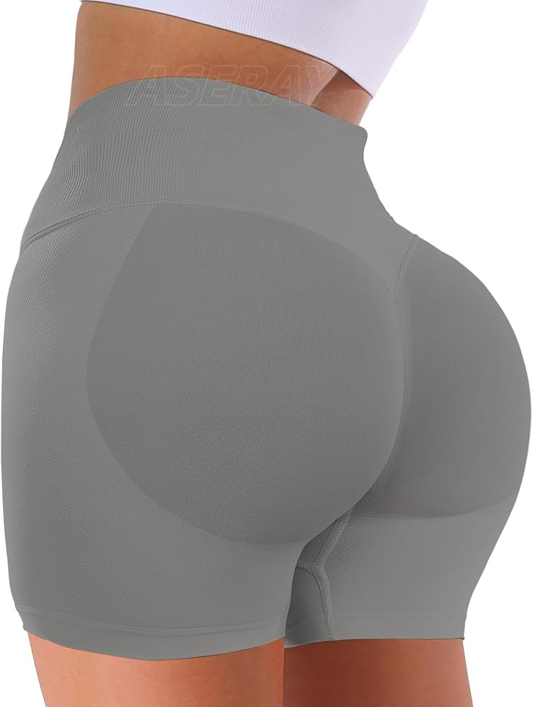 Seamless Gym Workout Shorts Women Scrunch Butt Lifting Biker Yoga Shorts for Women Tummy Control ... | Amazon (US)