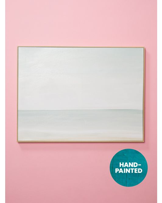 30x40 Canvas Ocean Horizon Art In Wood Frame | Living Room | HomeGoods | HomeGoods
