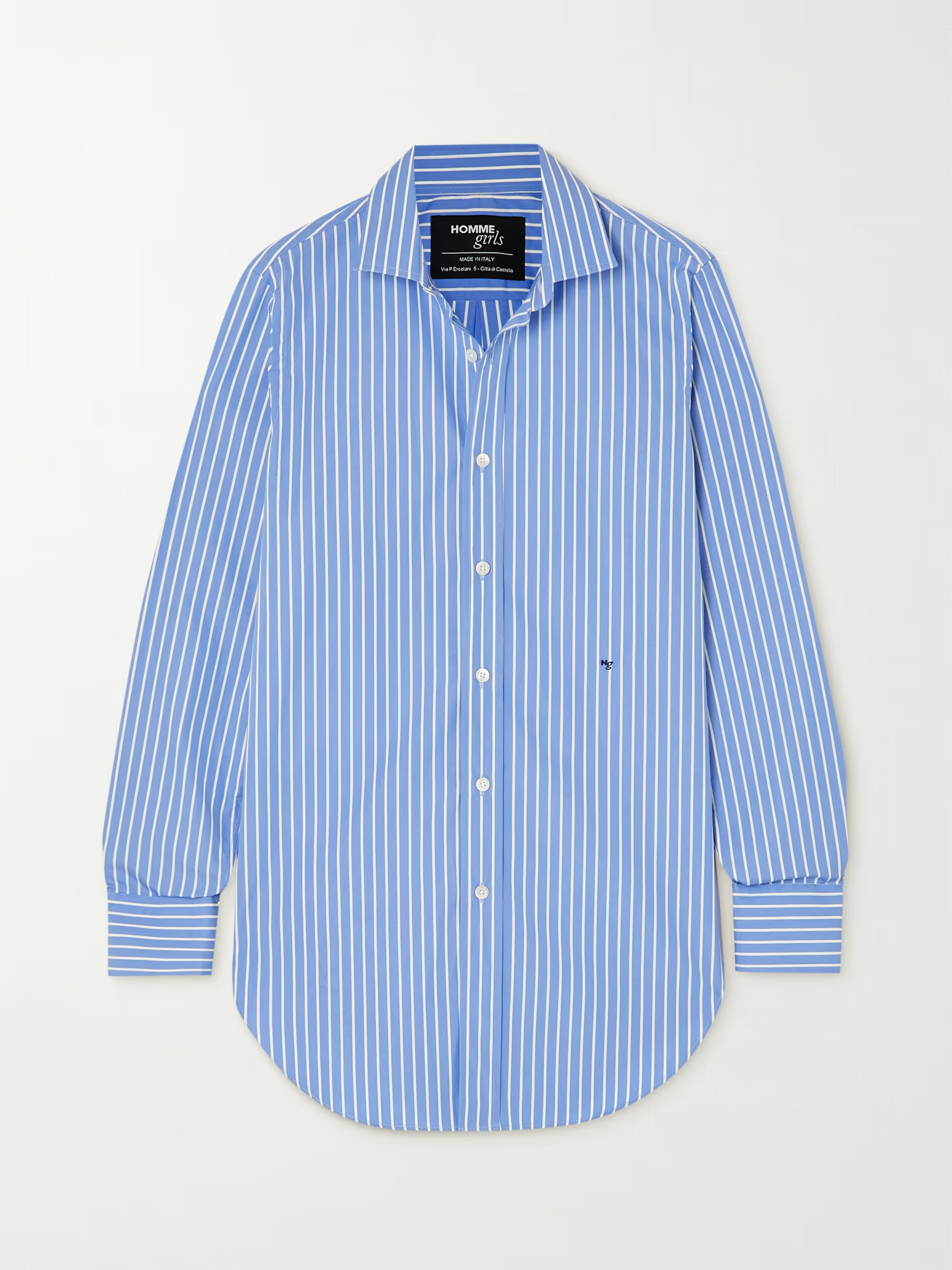 Striped cotton-poplin shirt | NET-A-PORTER (UK & EU)