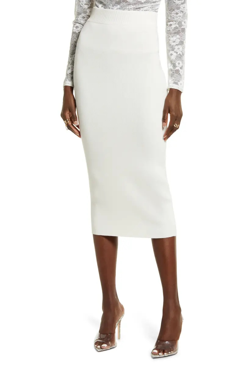 Open Edit Knit Midi Skirt | Nordstrom | Nordstrom