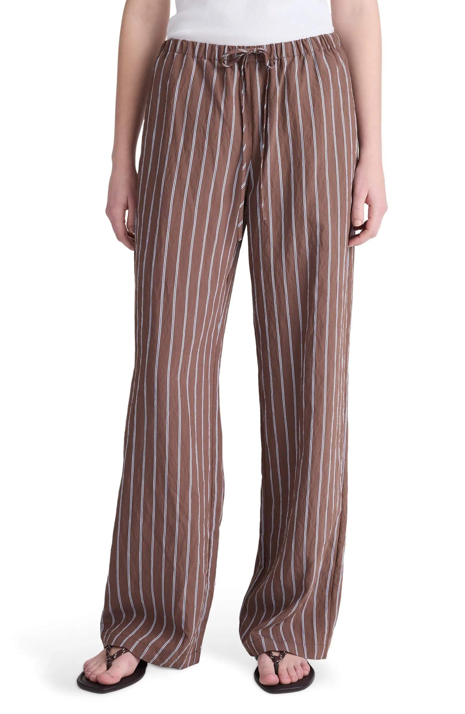 Madewell Stripe Pull-On Pants | Nordstrom | Nordstrom