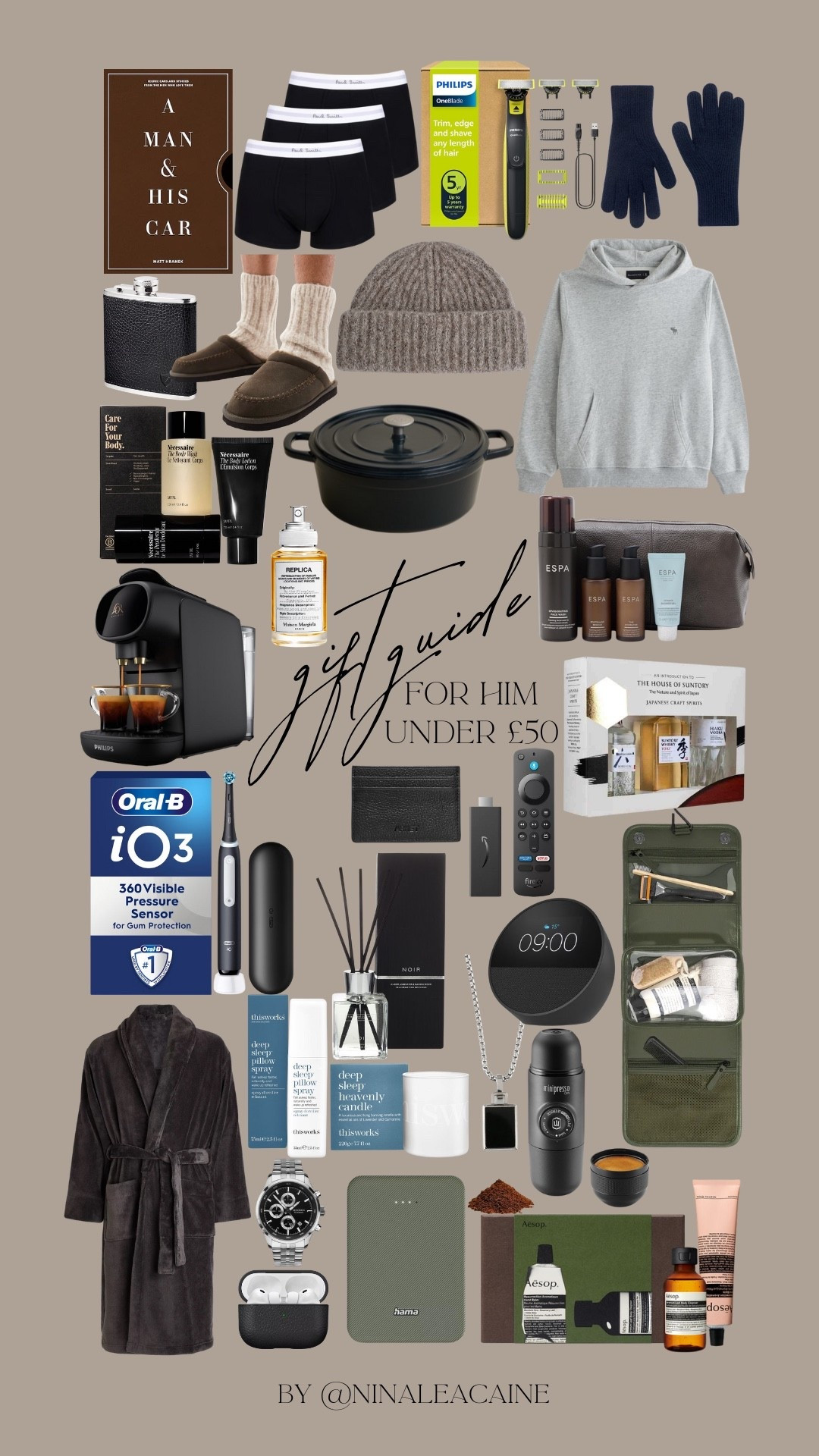 Gifts for him under £50 🖤 #giftsforhim #giftsforhimunder£50 #giftguide 

#LTKuk #LTKCyberWeek