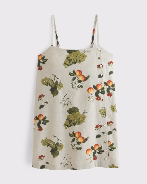 Women's Linen-Blend Button Skort | Women's 30% Off Select Styles | Abercrombie.com | Abercrombie & Fitch (US)