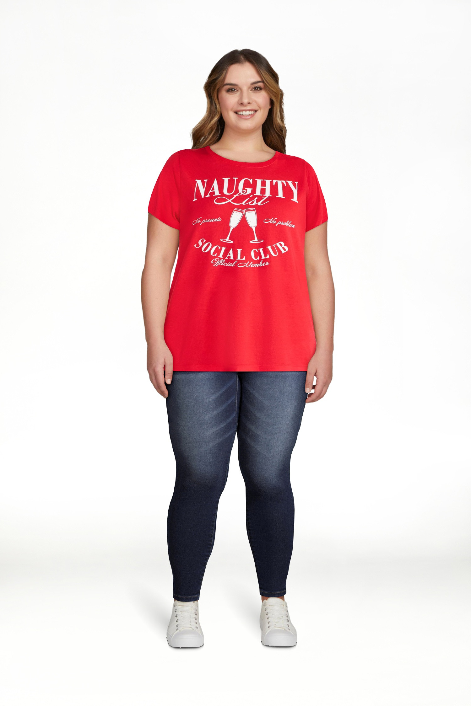 Christmas Women's Naughty List Graphic Tee from Holiday Time, Sizes S-XXXL | Walmart (US)