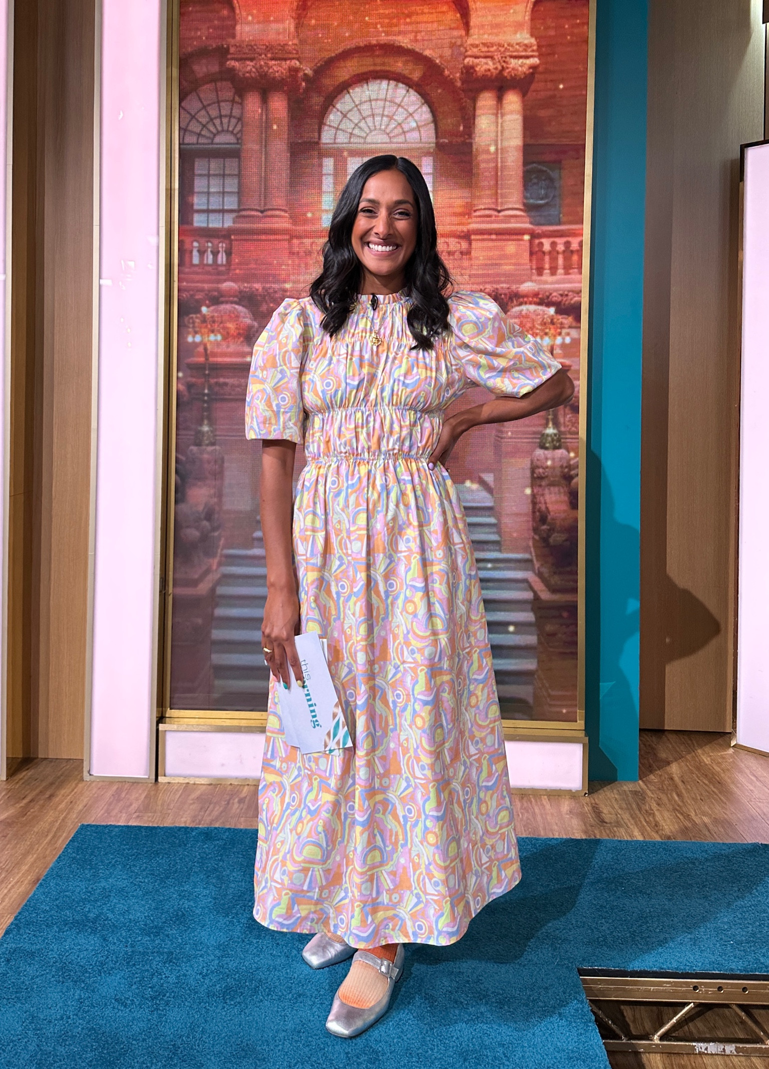 The stunning dress I wore on This Morning 🧡💛💗

#LTKfit #LTKFind