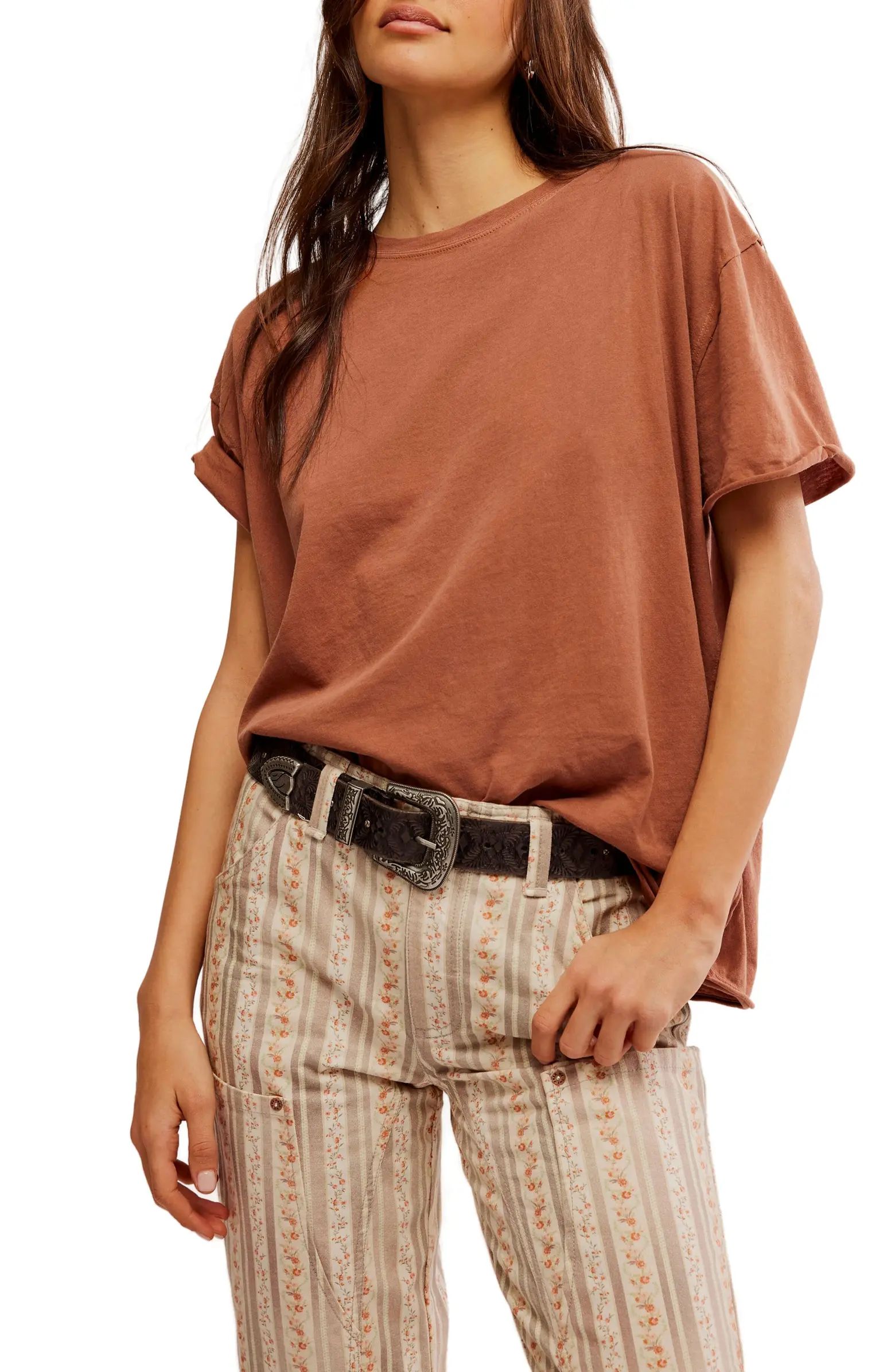 Nina Crewneck Cotton T-Shirt | Nordstrom