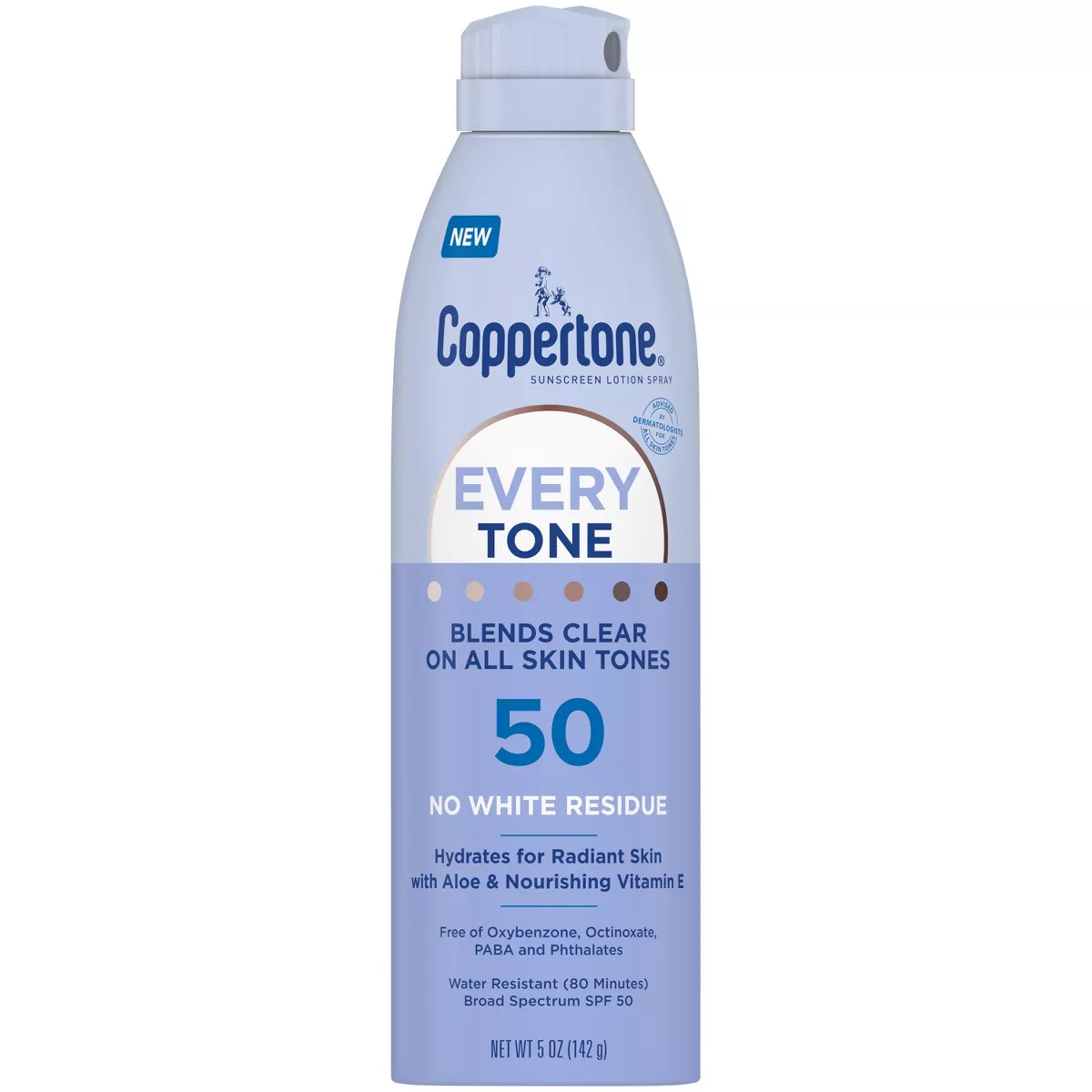Coppertone Every Tone Sunscreen Spray - SPF 50 - 5oz | Target