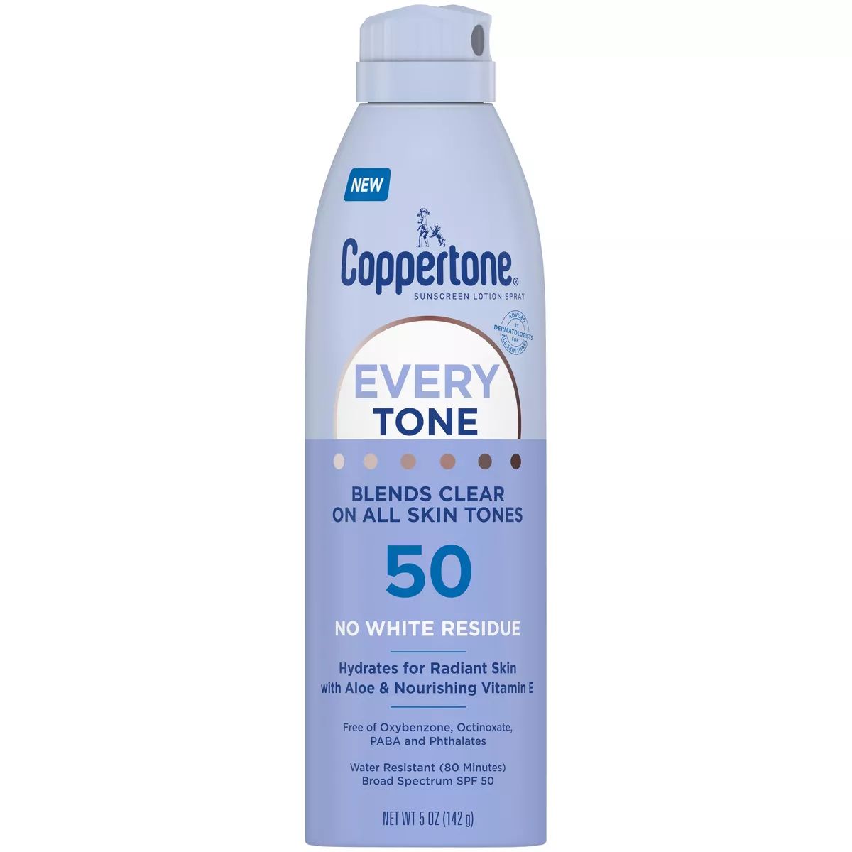 Coppertone Every Tone Sunscreen Spray - SPF 50 - 5oz | Target