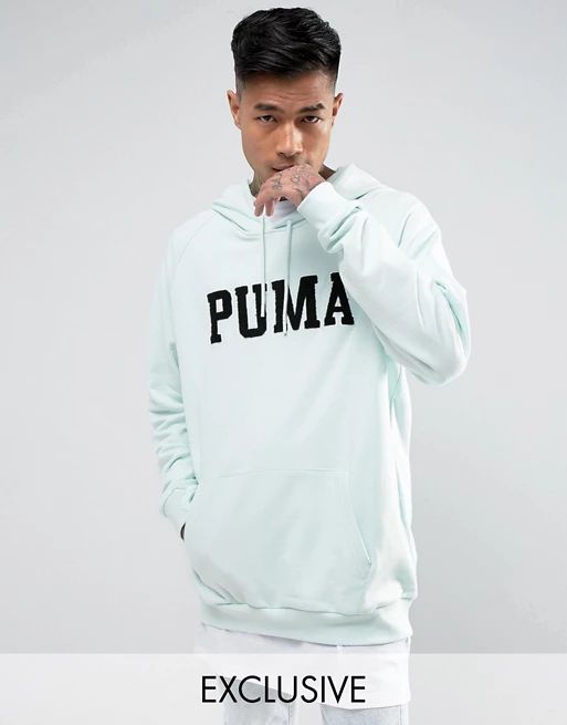 Puma – Skate – Kapuzenpullover mit großem Logo in Blau, exklusiv bei ASOS | Asos DE
