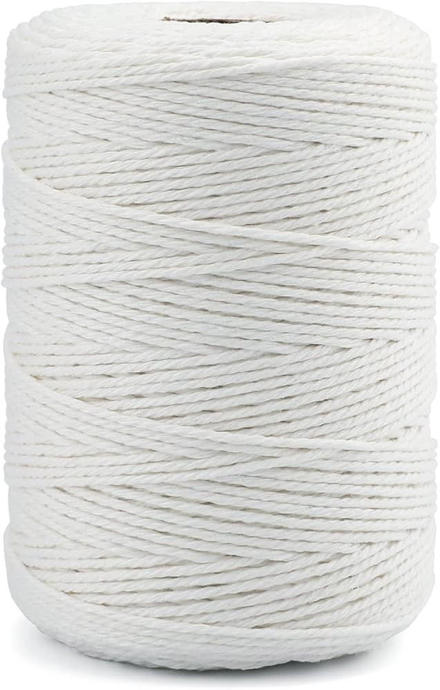 jijAcraft Butchers Twine 656 Feet, 2mm White Twine String, Food Safe Natural Cotton String Kitche... | Amazon (US)
