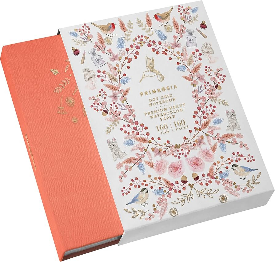 Primrosia A5 Dot Grid Watercolor Journal Notebook – 160 Pages I 160gsm Premium Heavy Paper, No ... | Amazon (US)