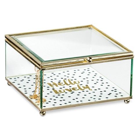Decorative Box Tricoa Glass Multi-colored Square | Target