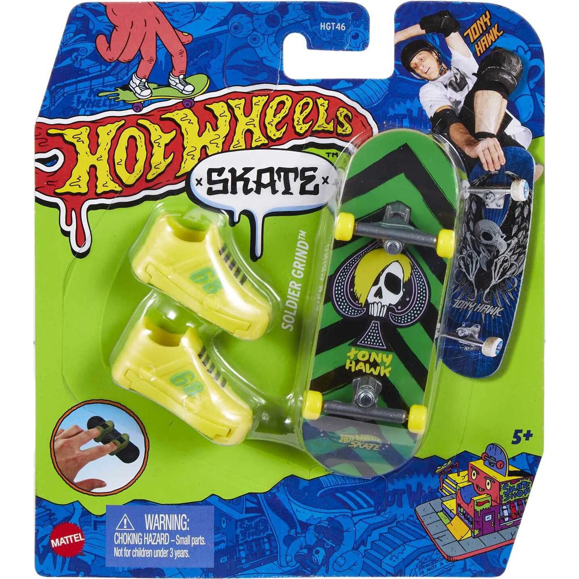 Hot Wheels Skate Fingerboard & Skate Shoes, Solider Grind Default Toy for Kids (Styles May Vary) ... | Walmart (US)