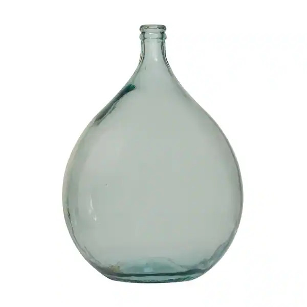 Recycled Glass Bottle Vase Collection Made in Spain - Multiple Sizes - Clear, Blue, Teal, Green -... | Bed Bath & Beyond