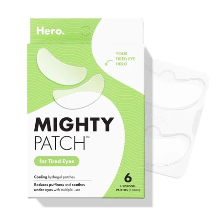Hero Cosmetics Mighty Patch for Tired Eyes, Cooling Hydrogel Eye Patch, 6 Count | Walmart (US)