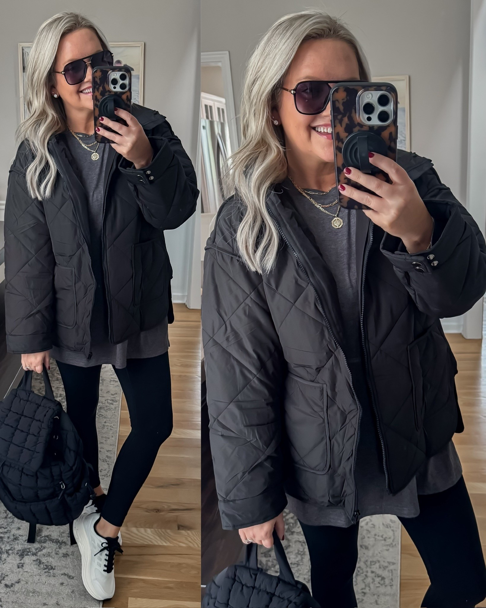 Sports mom outfit - love this quilted light weight jacket. Has pockets and a hood! I’m in medium.

#LTKSeasonal #LTKootd #LTKmomlife