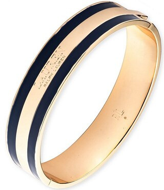 Lauren Ralph Lauren Gold Tone Navy Logo Bangle Bracelet | Dillard's | Dillard's