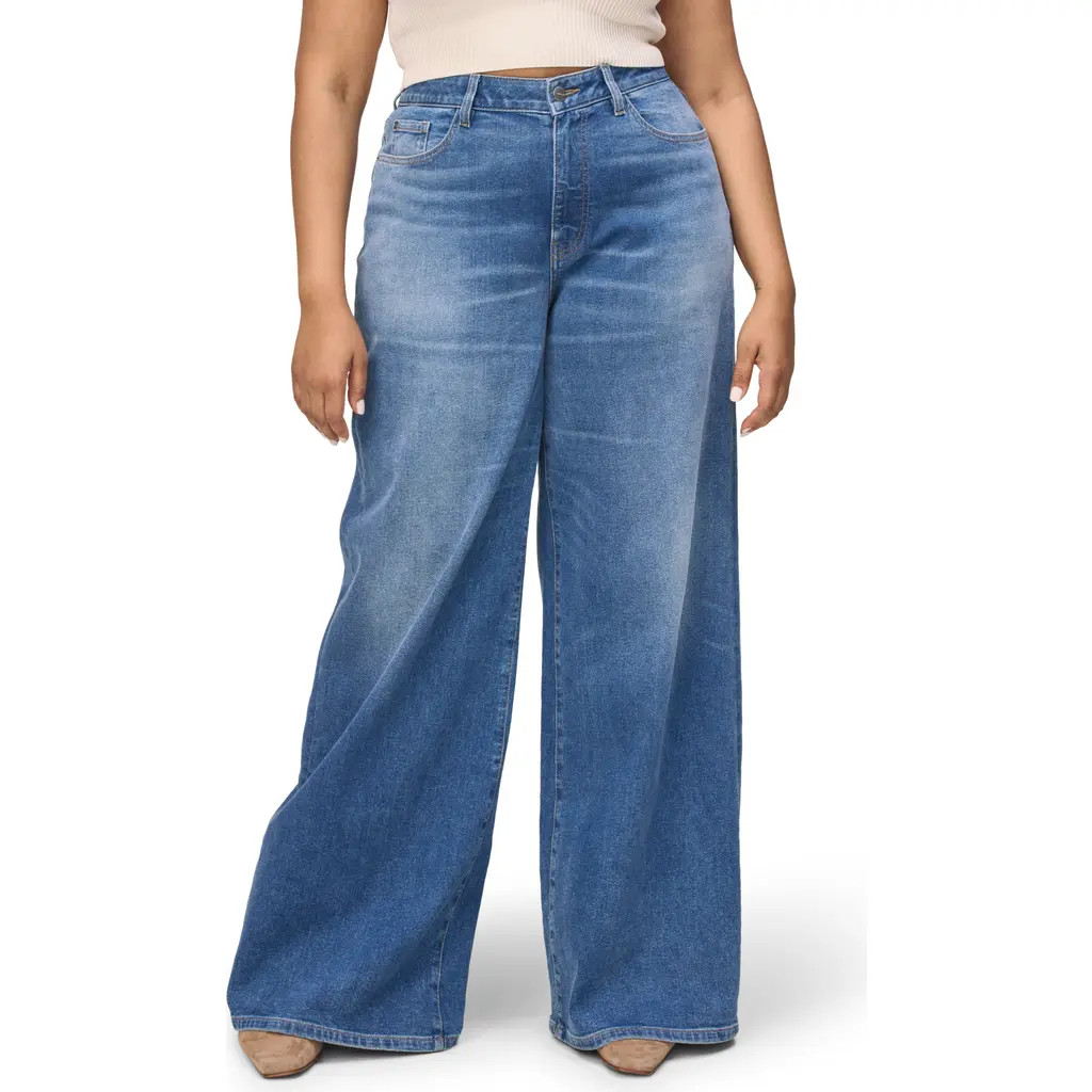 WARP+WEFT NCE High Waist Wide Leg Jeans in Westside at Nordstrom, Size 20W | Nordstrom