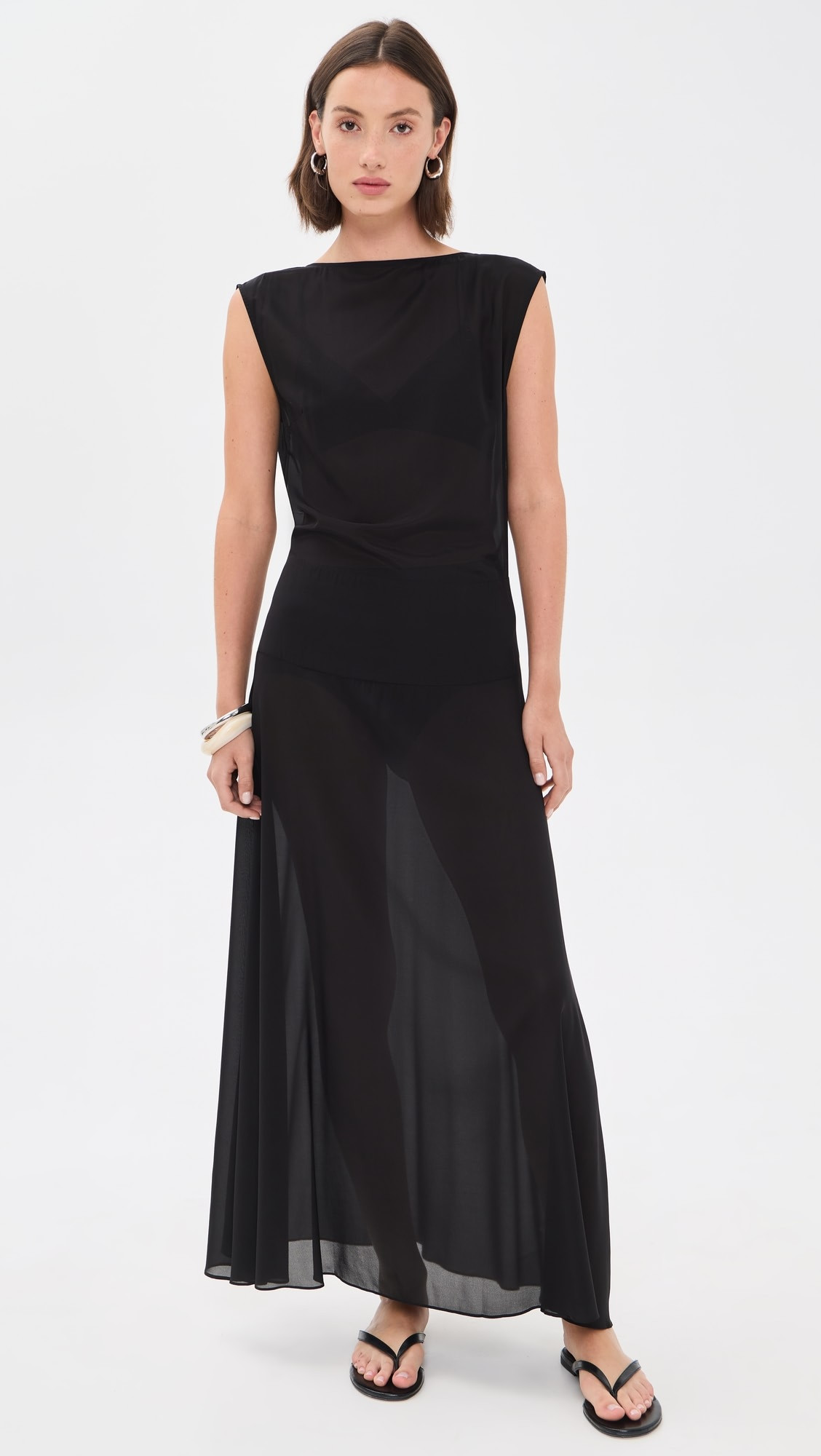 Stretch Silk Bateau Dress | Shopbop