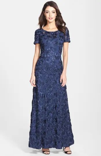 Embellished Lace A-Line Gown | Nordstrom
