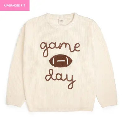 Sweet Wink Game Day Knit Women's Sweater in Natural at Nordstrom, Size Medium | Nordstrom