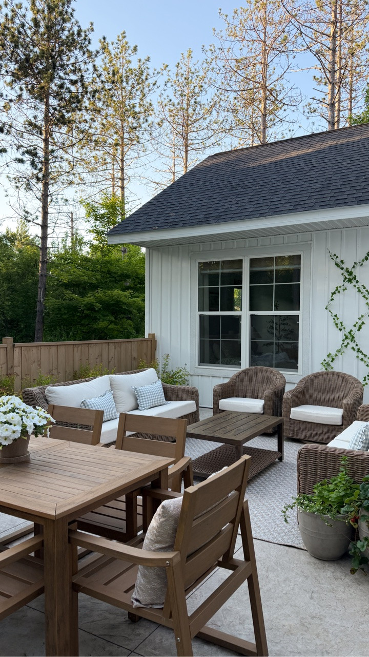 One of my favorite things about our smaller home is having this outdoor space!! It really does feel like an extension of our home and gives us so much more room to host our friends and family!

#LTKSeasonal #LTKHome #LTKSaleAlert