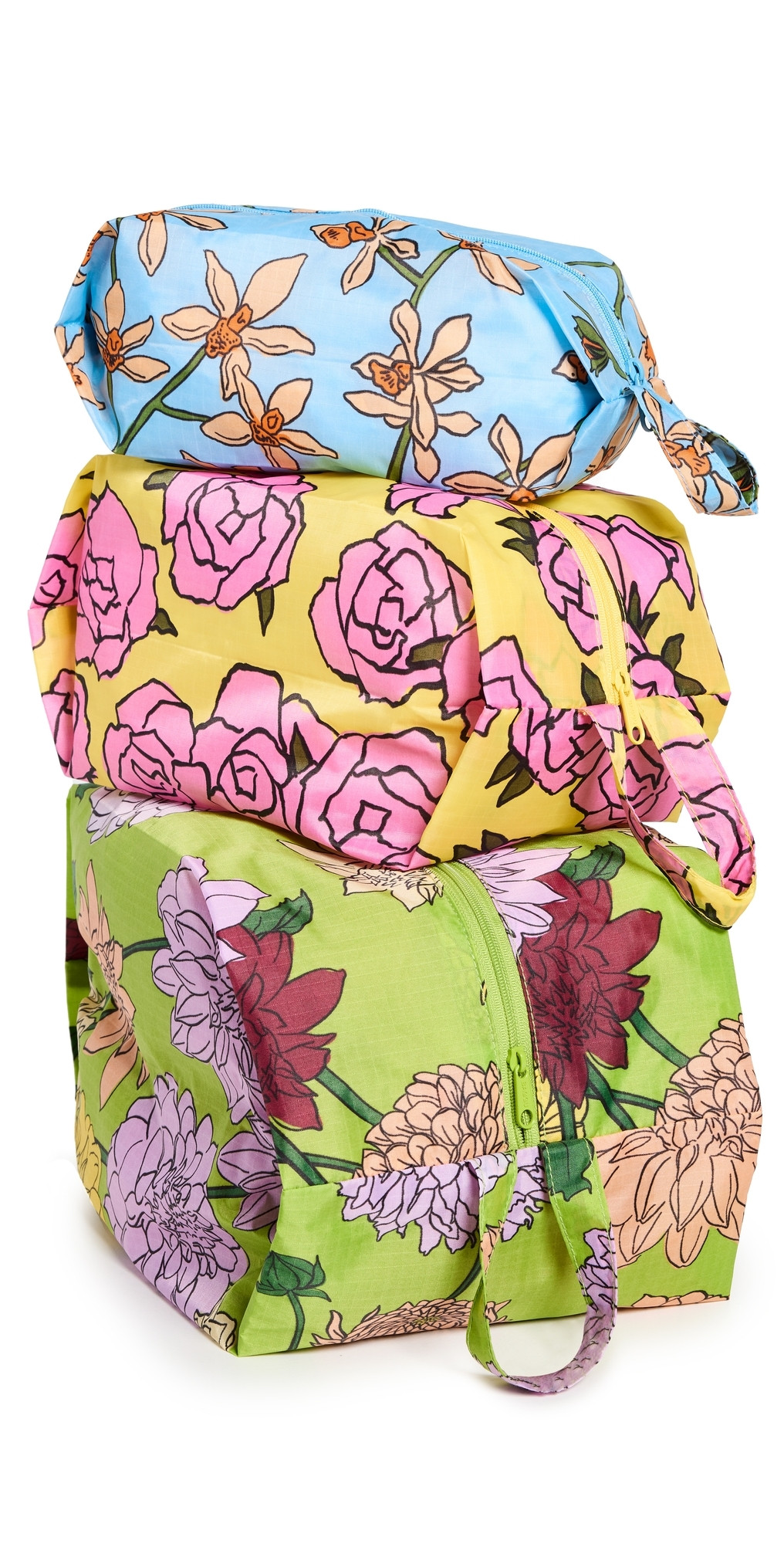 BAGGU 3D Zip Set Garden Flowers One Size | Shopbop