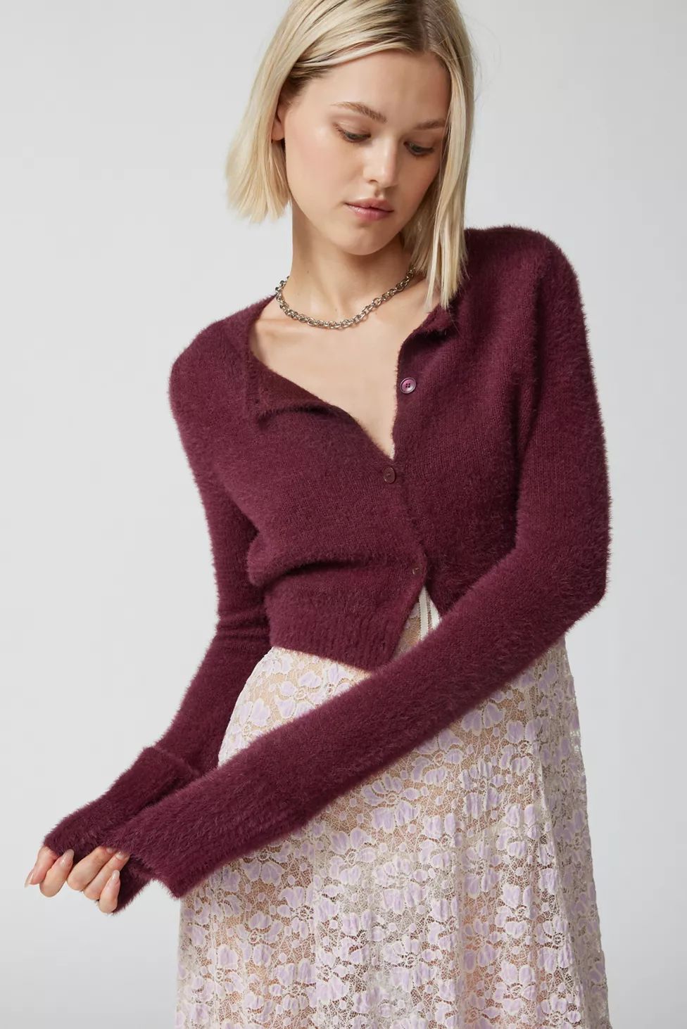 Kimchi Blue Dayna Shrunken Cardigan | Urban Outfitters (US and RoW)