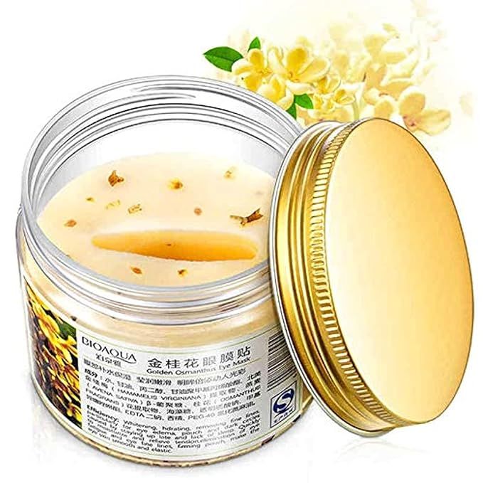 BIOAQUA Gold Osmanthus Lemon Eye Mask 80 Pcs Women Collagen Gel Protein Nourishing | Amazon (US)