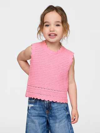 Baby & Toddler Scalloped Crochet Top | Gap (US)