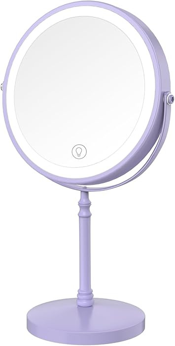 Lighted Makeup Mirror, 3000 mAh Rechargeable Double Sided Magnifying Vanity Mirror with 3 Colors,... | Amazon (US)