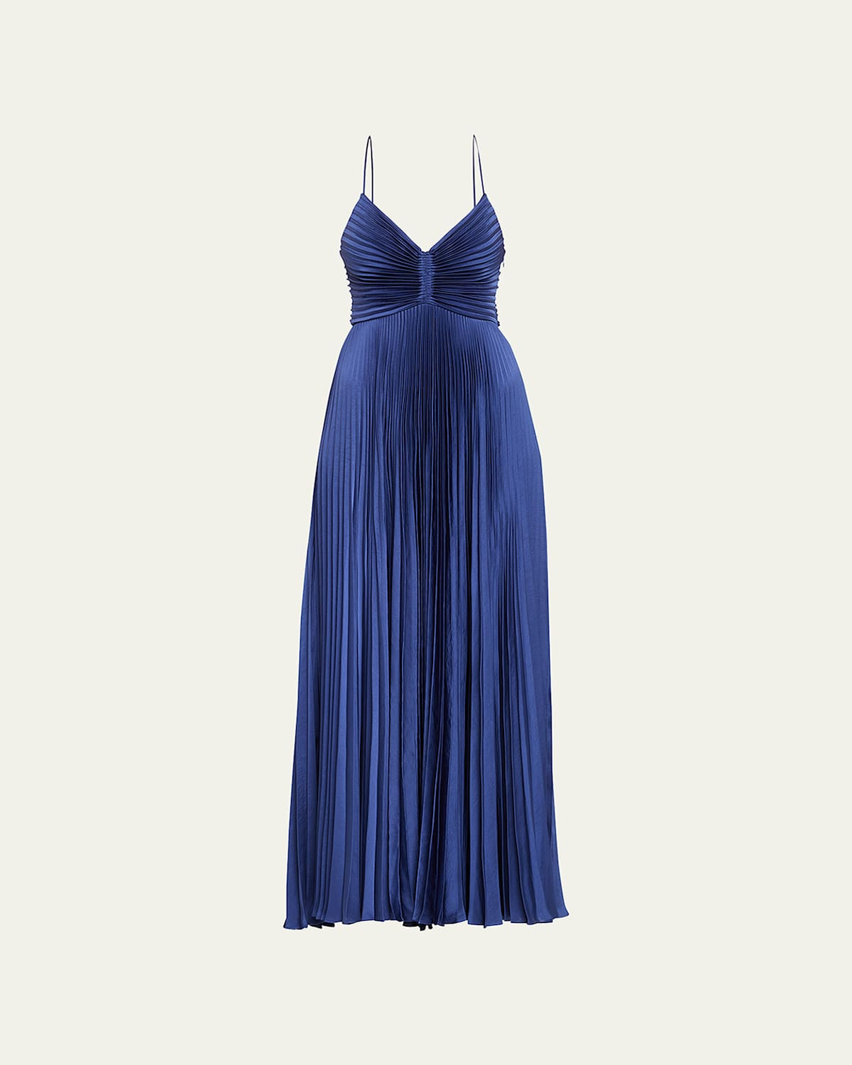 Aries Pleated Open-Back Maxi Dress | Bergdorf Goodman