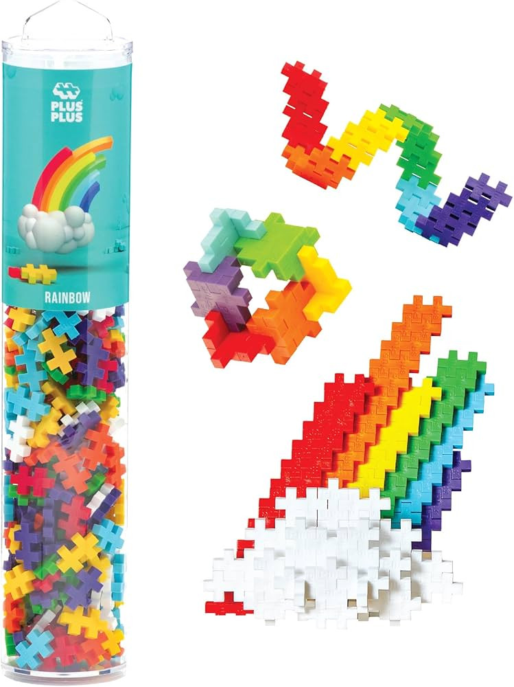 PLUS PLUS 240 Piece Interlocking Building Blocks for Kids, Open Ended Connecting Toys, STEM Bin C... | Amazon (US)